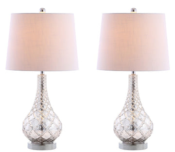 Darren 25.5" Glass LED Table Lamp - JONATHAN Y